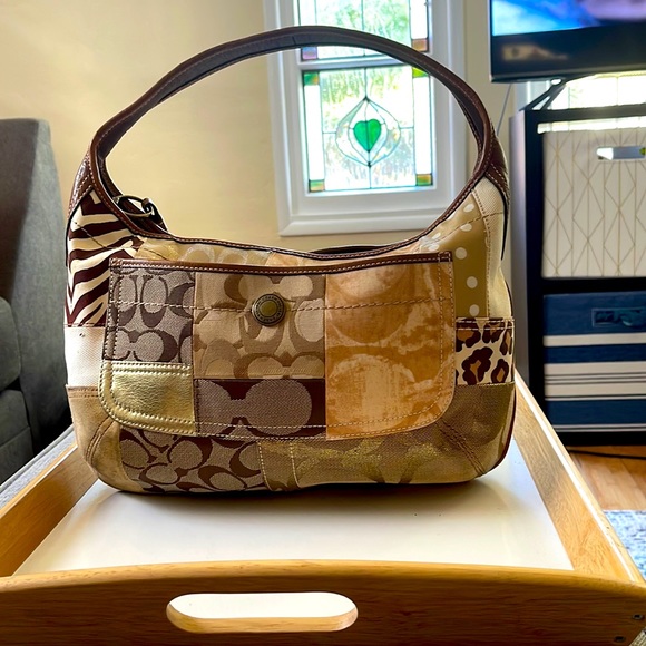 Coach | Bags | Coach Ergo Khaki Signature Patchwork | Poshmark